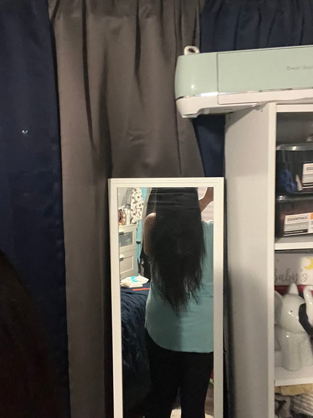 Customer photo review of 100% Real Virgin Human Hair K Tip Pre Bonded Hair Extensions For Thin Hair Jet Black (#1)
