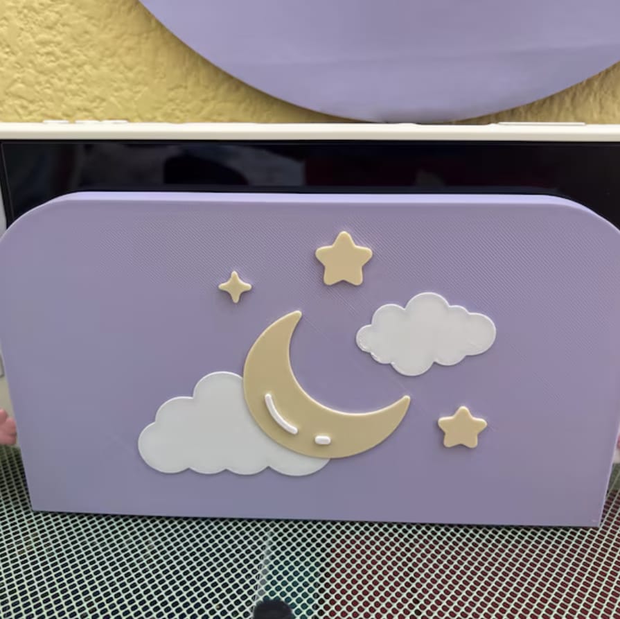 Customer photo review of Dreamy Dock Cover for Nintendo Switch 2 – Original Faceplate Design