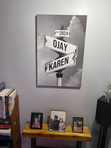 Customer photo review of COUPLES DATE OF LOVE by Cstm Canvas