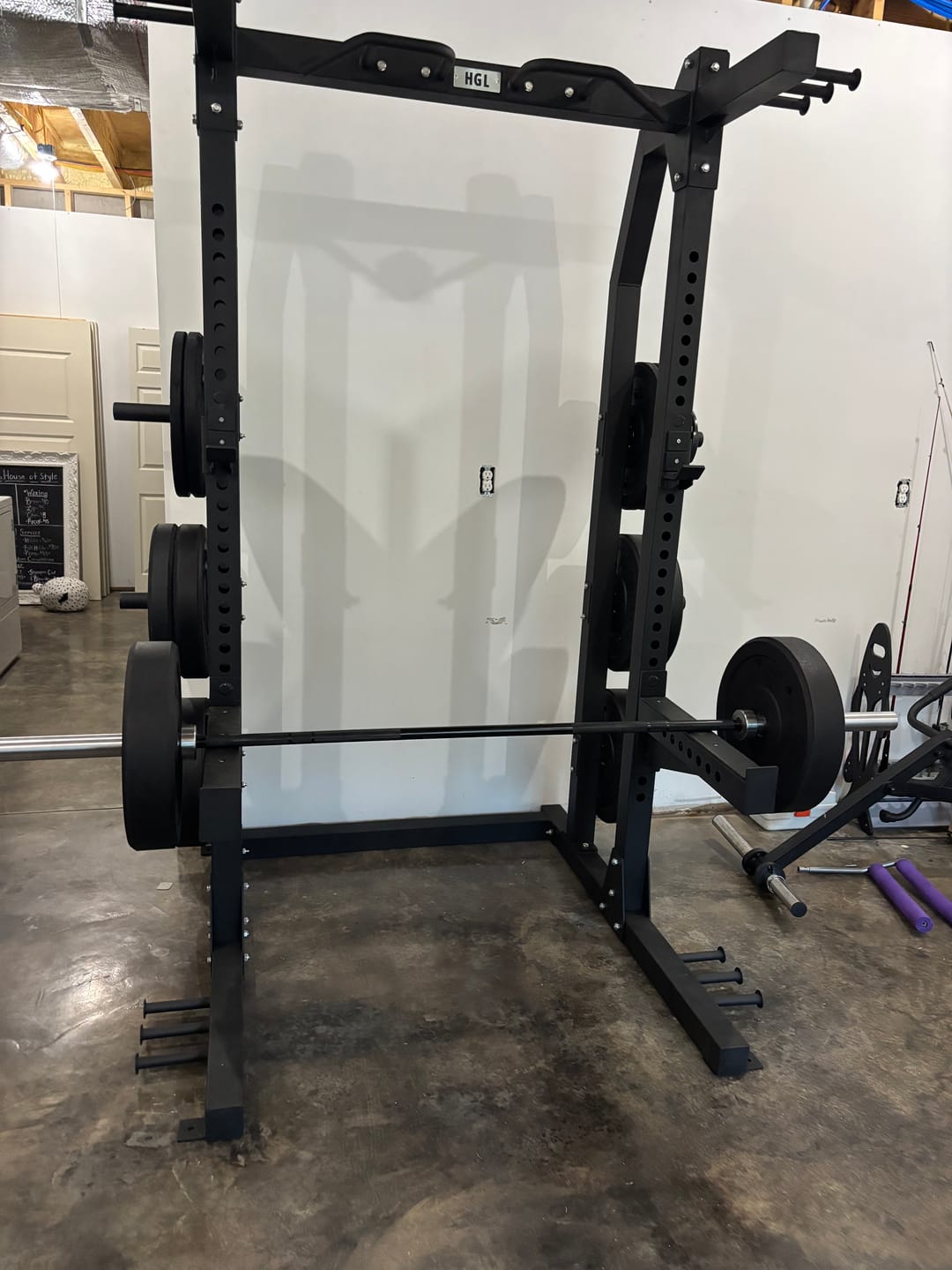Customer photo review of HGL Half Cage Squat Rack