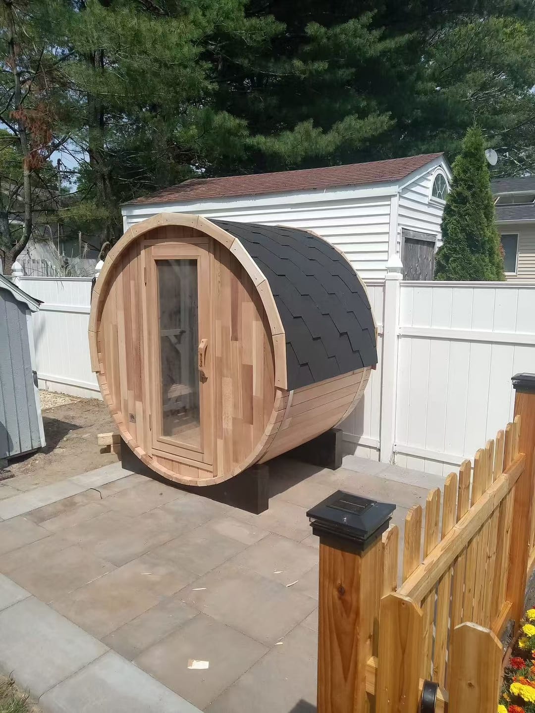 Customer photo review of Smartmak® 2 People Barrel Sauna Kit - Barrel 1