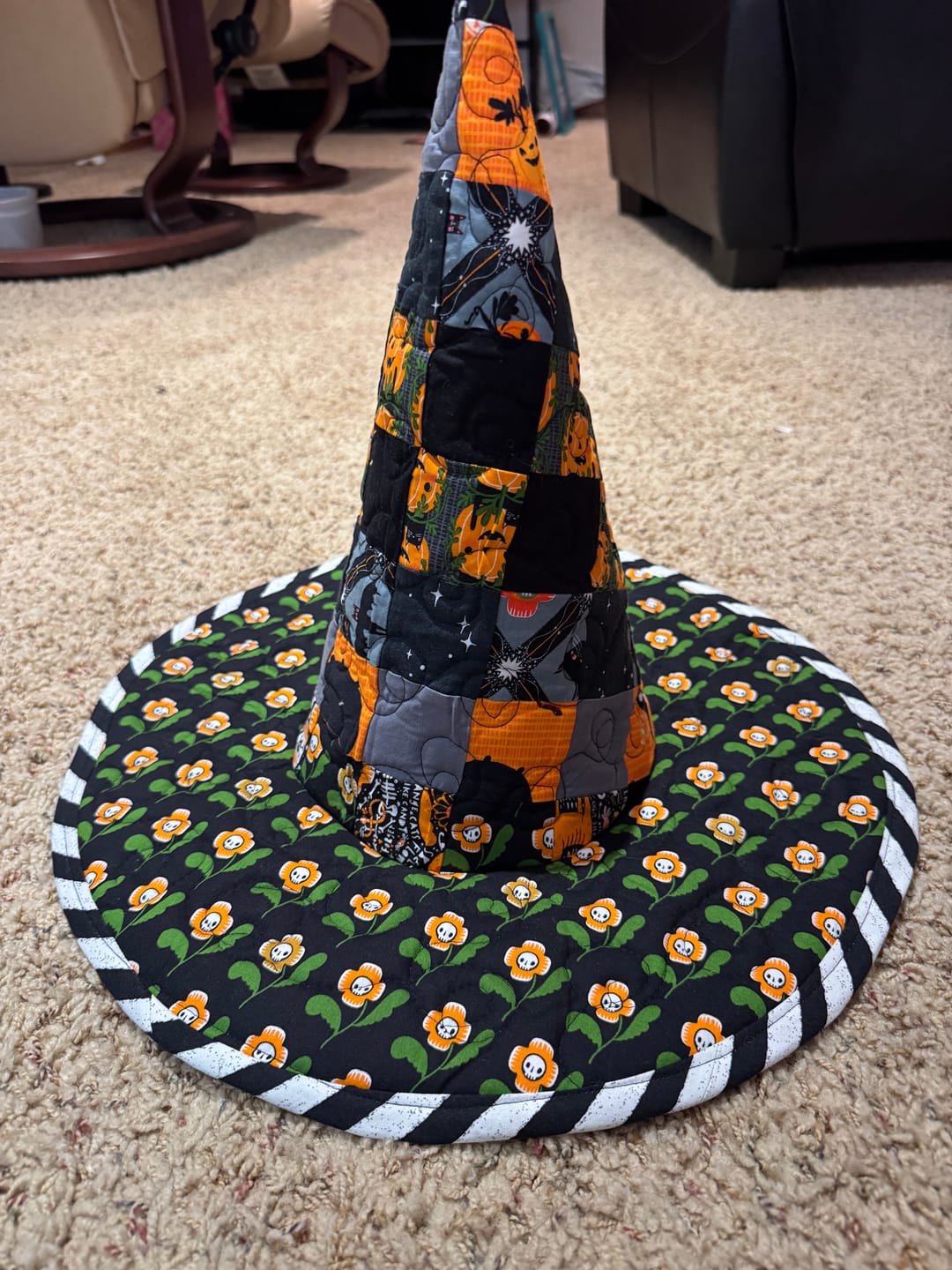 Customer photo review of Spellbound Quilted Witch Hat Sewing Pattern | Digital PDF Pattern