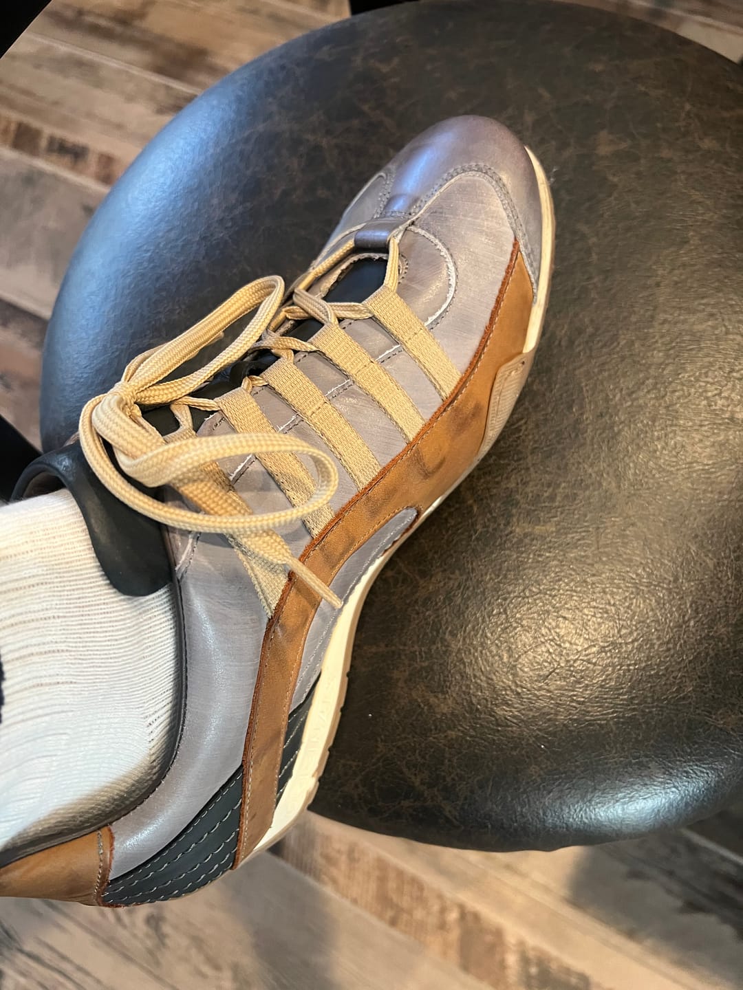 Customer photo review of Men's GrandPrix Sneaker in Beach Club