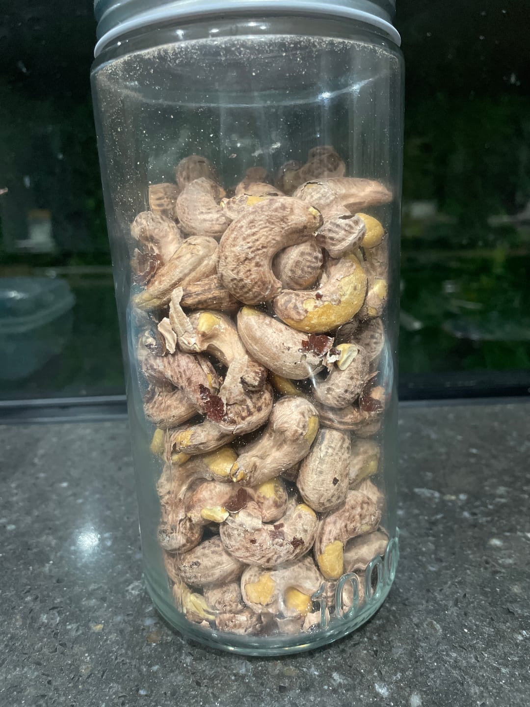 Customer photo review of Roasted salted cashews with skin on