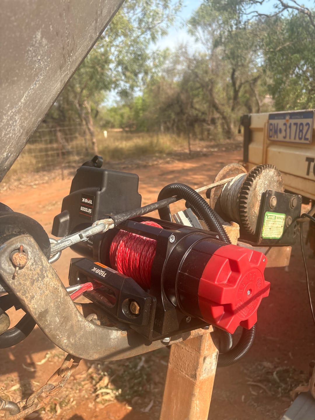 Customer photo review of X-BULL Electric Winch 6000LBS 12V Synthetic Rope Wireless Remote Boat ATV UTV