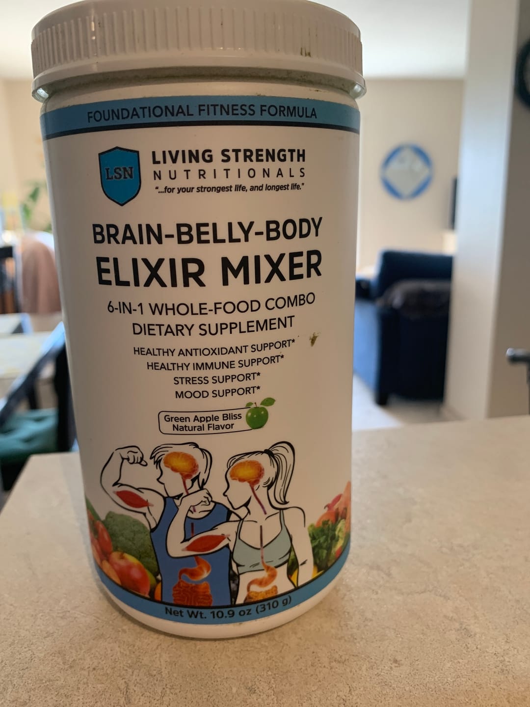 Customer photo review of Brain-Belly-Body Elixir Mixer Powder