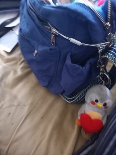 Customer photo review of Finch Bag Charm with Heart