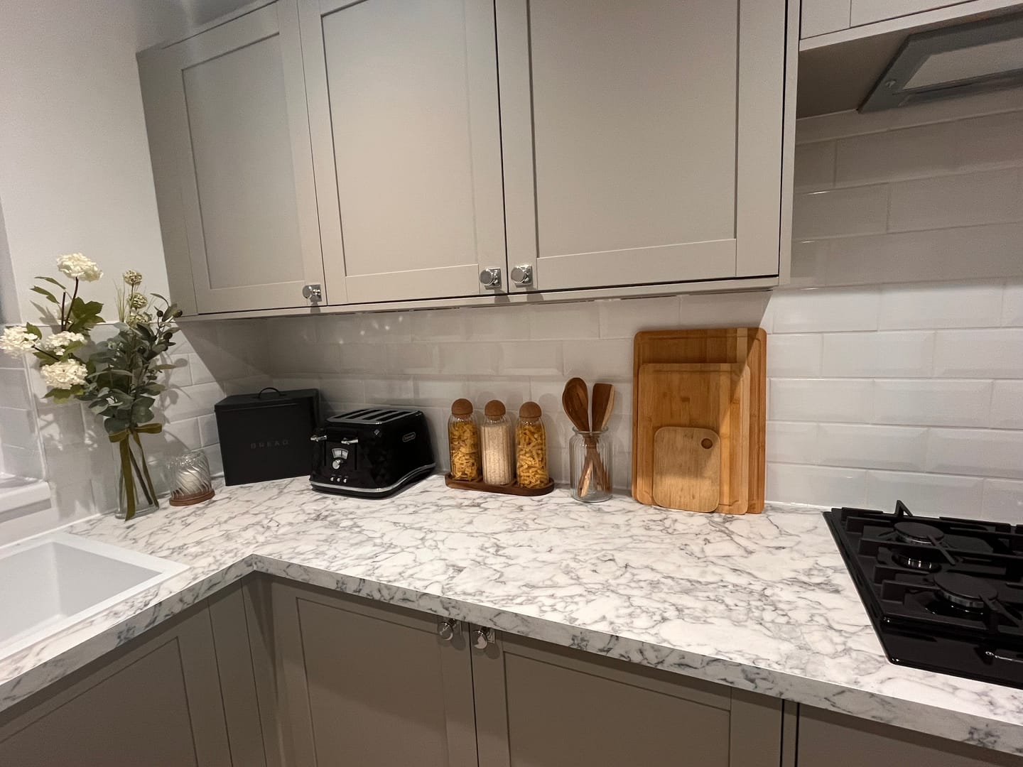 Customer photo review of Set of 3 Ribbed 1200 ML Cork Ball Jars