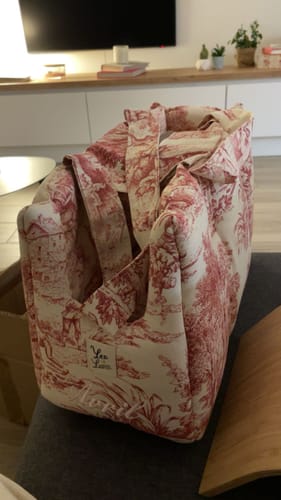 Customer photo review of Borsa Toile de Jouy Heritage Rosso Classico