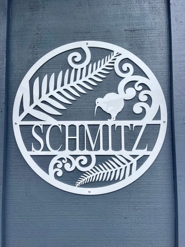 Customer photo review of Personalised Kiwiana Wall Art