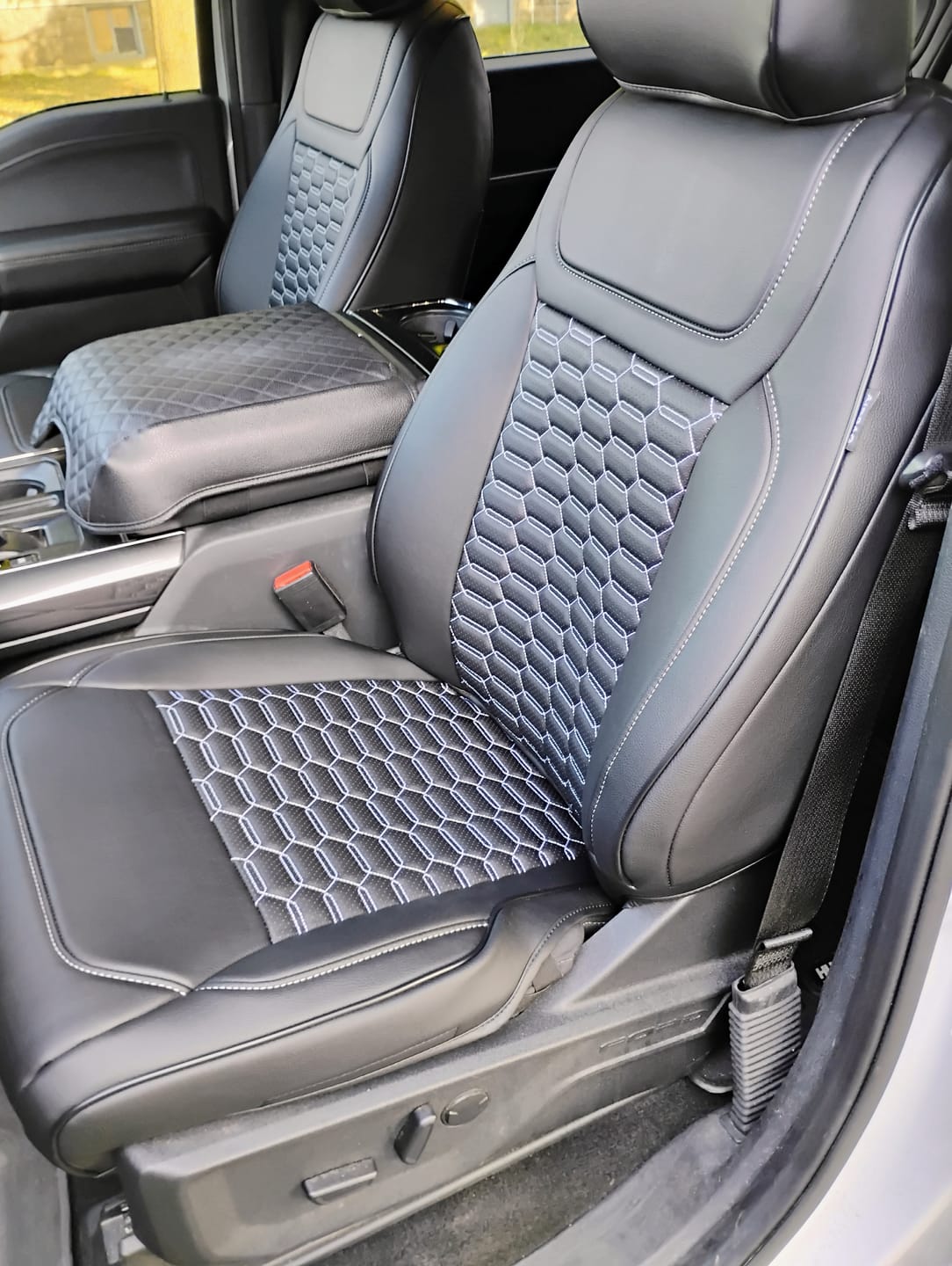 Customer photo review of 2021+ Ford F150 / 23+ F-250 F-350 Custom Seat Covers