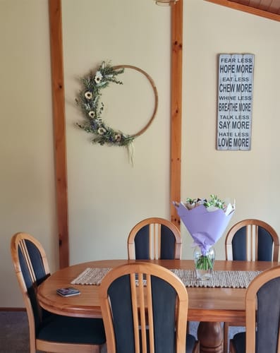 Customer photo review of Evergreen Serenity Wreath