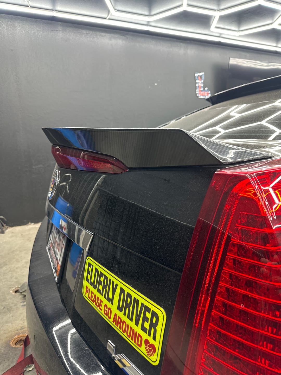 Customer photo review of 2009-15 Cadillac CTS-V Carbon Fiber Lid Wing Trunk Spoiler