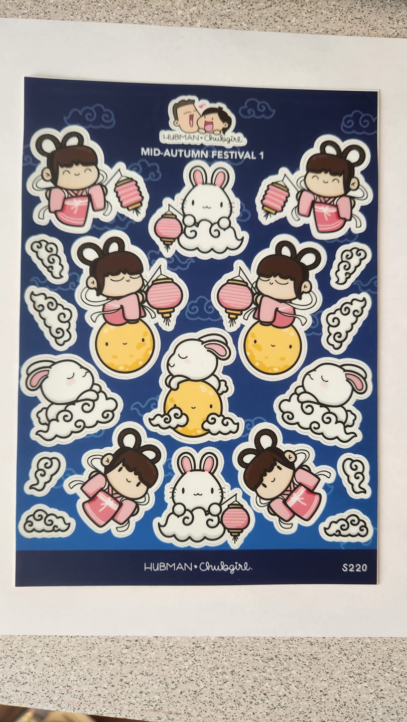 Customer photo review of Mid-Autumn Festival 1 Sticker Sheet