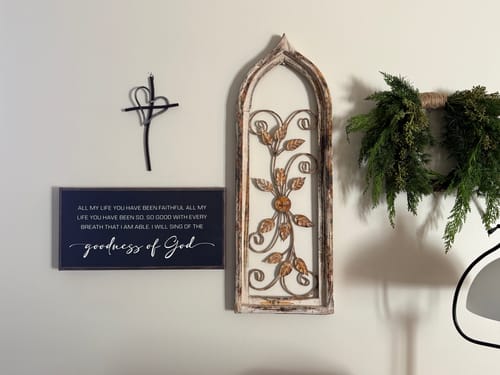 Customer photo review of Goodness Of God Faith Sign II