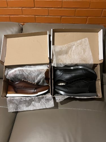 Customer photo review of Tenis de Piel Artesanales Hombre Toronto - Shedrón