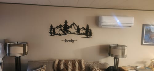 Customer photo review of Evergreen Peaks Wall Art