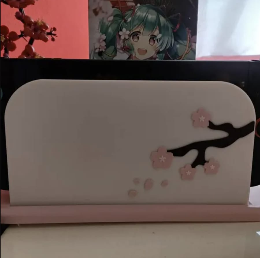 Customer photo review of Sakura Tree Dock Cover for Nintendo Switch 2 – Original Faceplate Design