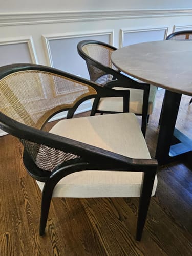 Customer photo review of Emily Dining Arm Chair