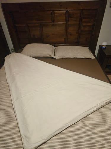 Customer photo review of Smooth Düz Çarşaf Kahverengi
