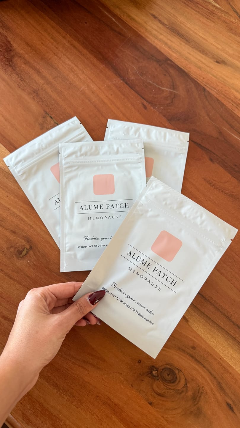 Customer photo review of alumepatch menopause patch