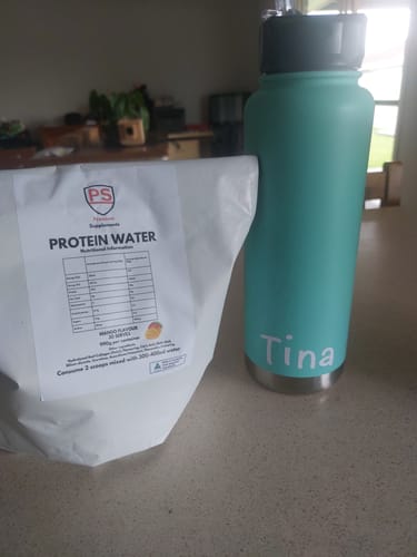 Customer photo review of Protein Water