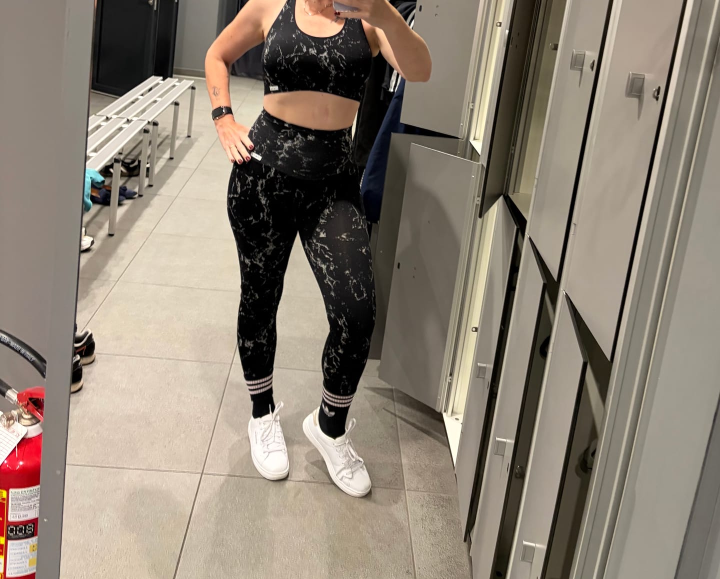 Customer photo review of Leggings Push Up Marmo Nero