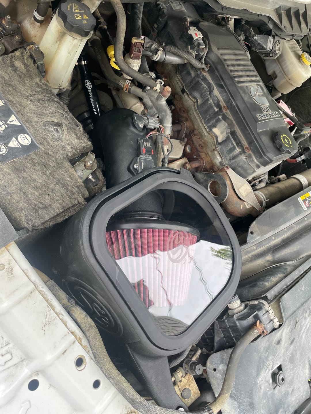 Customer photo review of 2013-2018 Cummins S&B Intake Kit (75-5068)