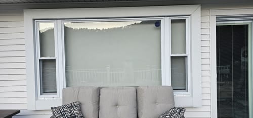Customer photo review of SmartWings Motorized Light Filtering Solar Shades 1%/3%/5% Openness Aventus