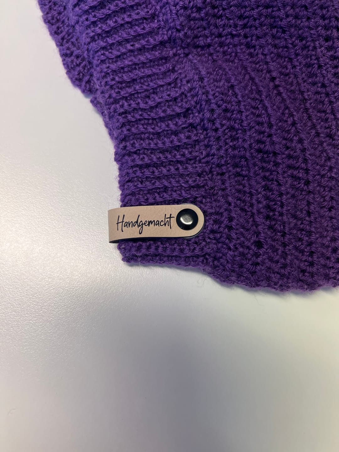 Customer photo review of Label-Set "Handgemacht"- Label aus Kunstleder - CS0026