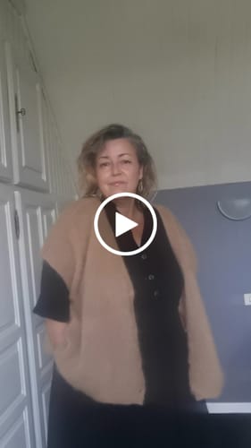 Customer video review of Robe Manon - double gaze de coton noire