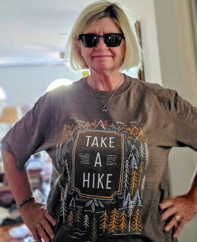 Customer photo review of Take A Hike T-Shirt