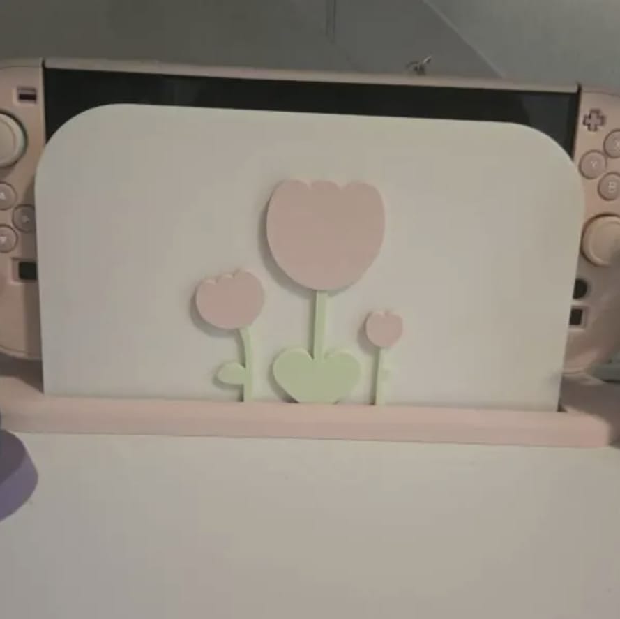 Customer photo review of Tulip Dock Cover for Nintendo Switch 2 – Original Faceplate Design