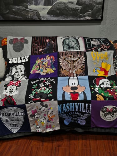 Customer photo review of Premium T Shirt Quilt