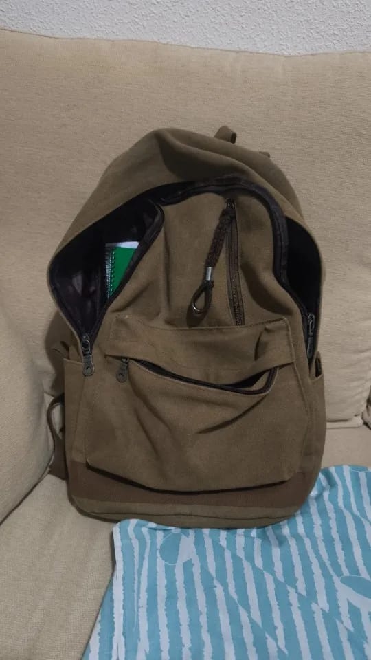 Customer photo review of Sac à Dos en Toile Canvas