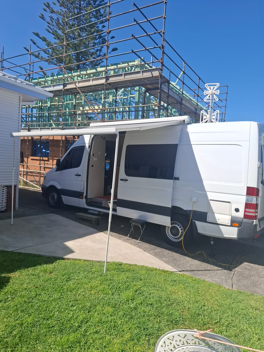 Customer photo review of 12Volt Electric Cassette Box Caravan Awning - W5500NM