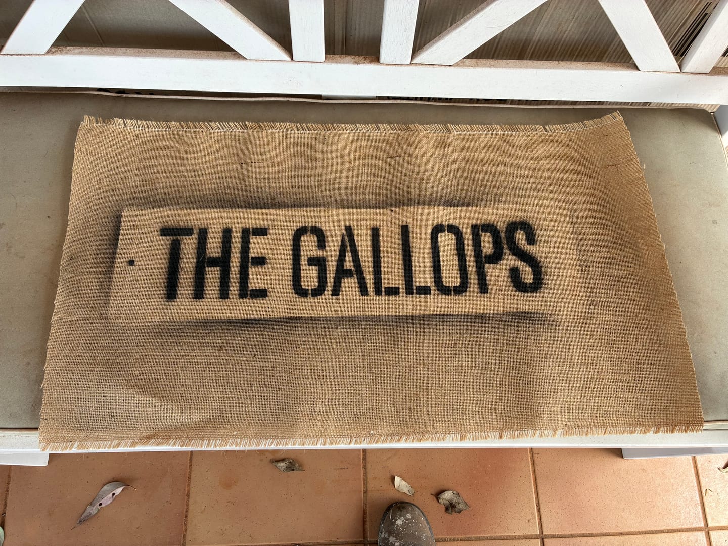Customer photo review of Property Name Wool Bale Stencil