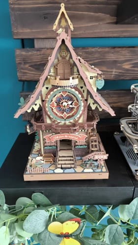 Customer photo review of Maquette bois Horloge à Coucou