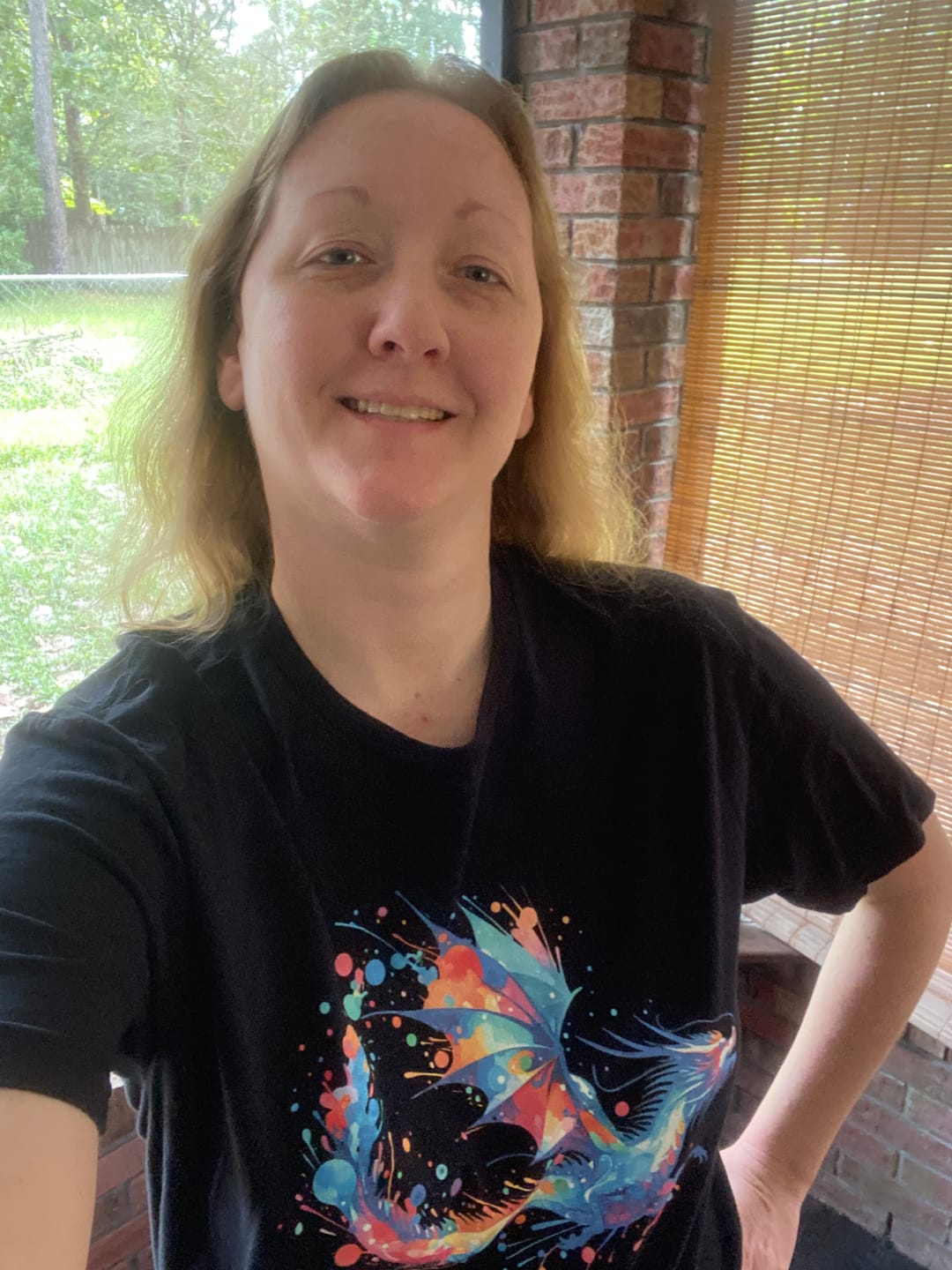 Customer photo review of Splatterwing T-Shirt