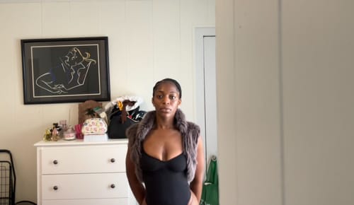 Customer photo review of Vixen Vest (Brown)