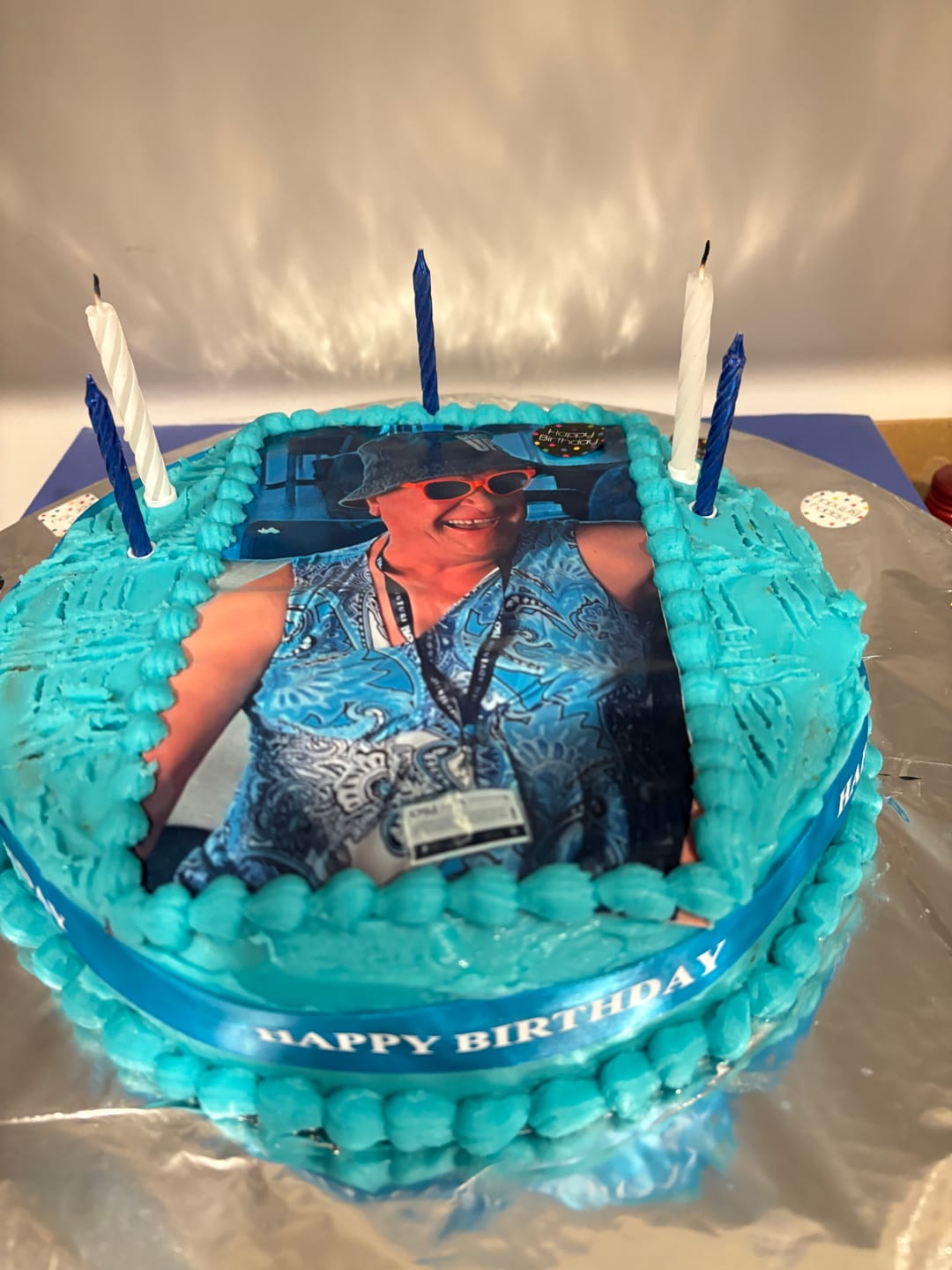 Customer photo review of A5 Rectangle Custom Edible Icing Image