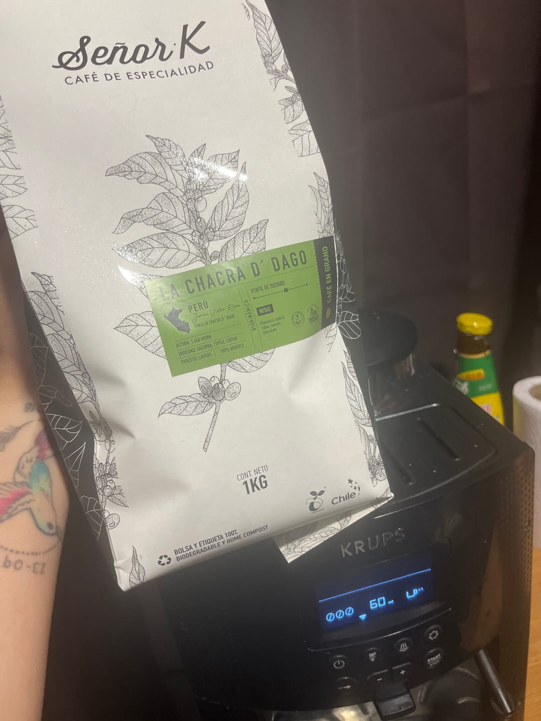 Customer photo review of Perú | Orgánico Chacra D´Dago Bolsa 1 kg | GRANO ENTERO