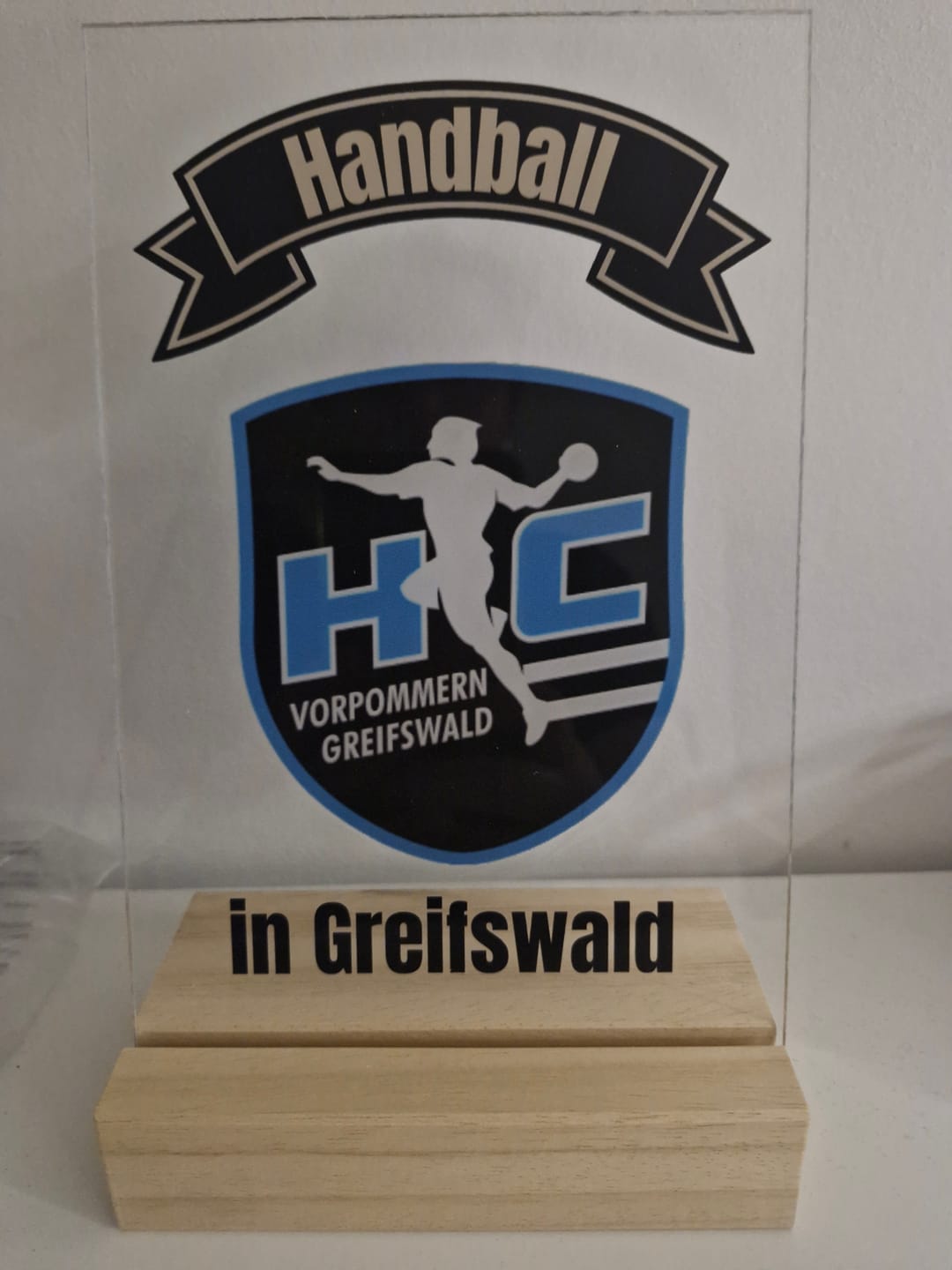 Customer photo review of Acrylglas - Tischaufsteller Stammtisch - personalisierbar