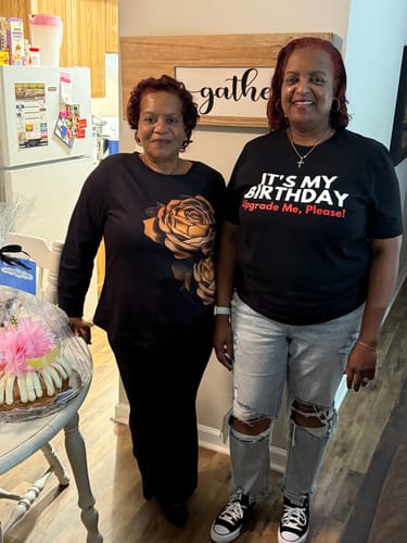 Customer photo review of It's My Birthday, Upgrade Me Tee