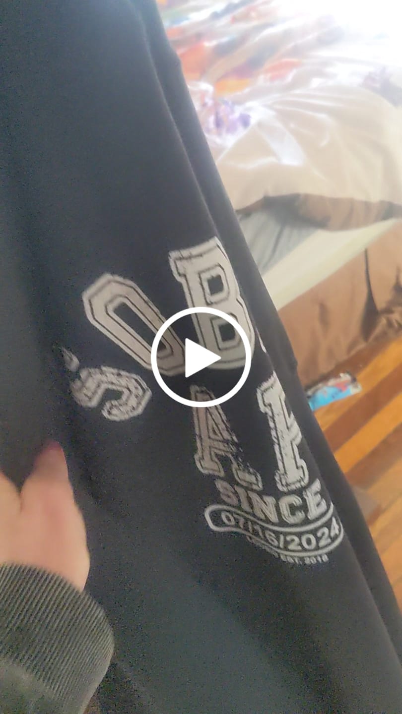 Customer video review of Sober AF Since Zip Hoodie with Custom Sobriety Date