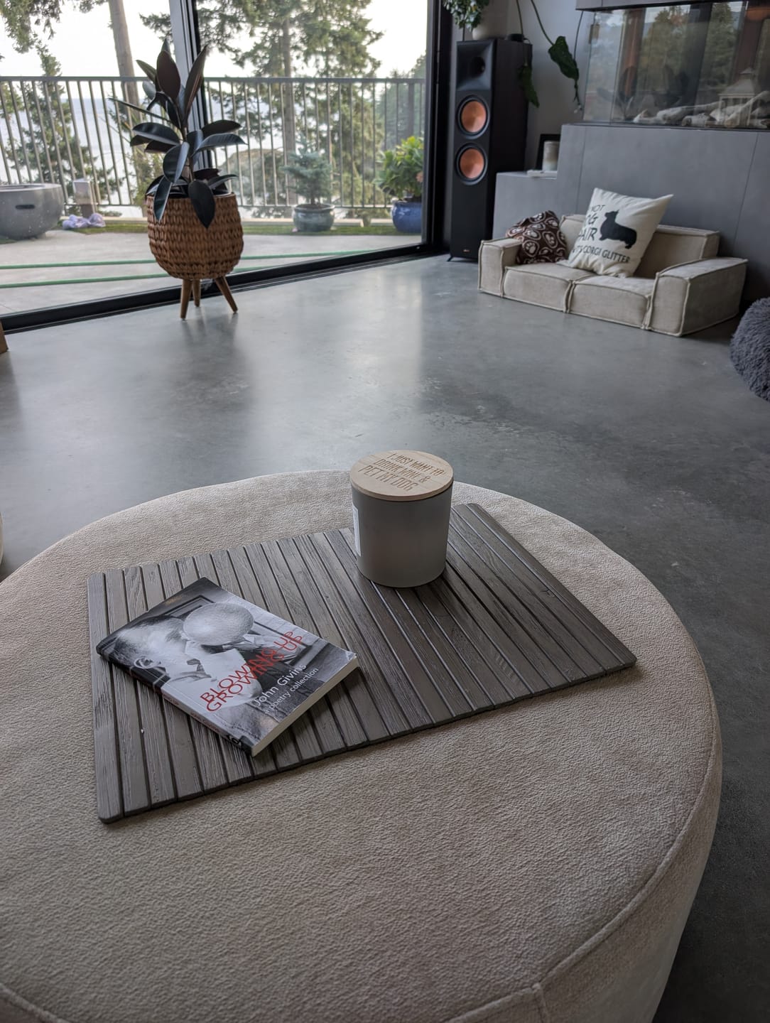 Customer photo review of C8 Round Pouf Ottoman