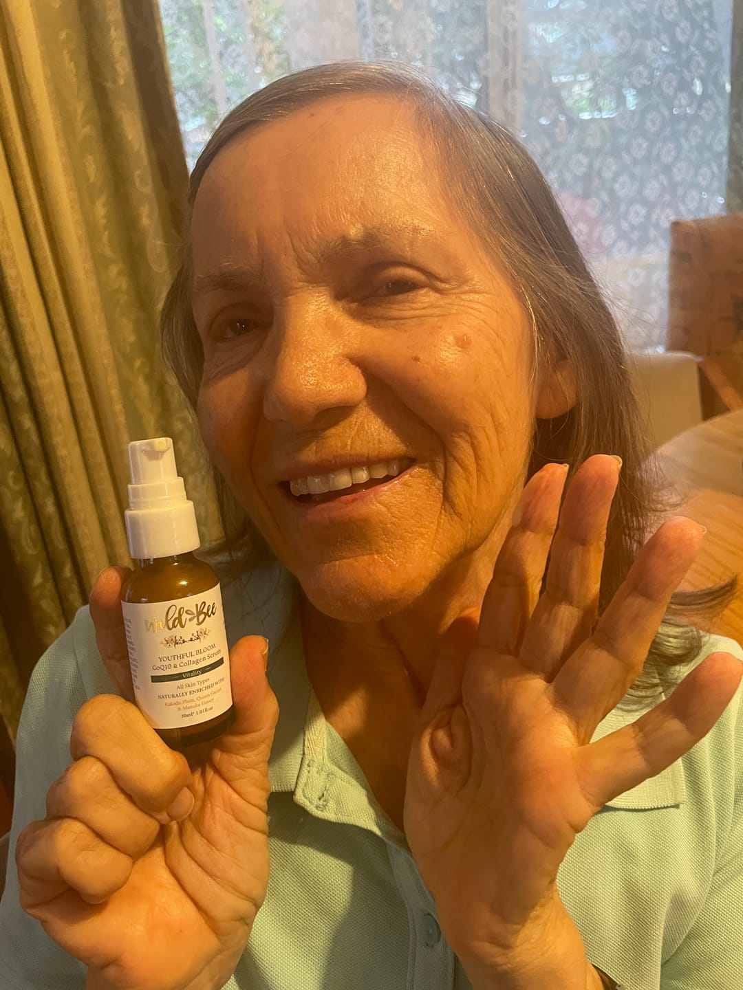 Customer photo review of 🎁 Youthful Bloom Sample Serum (Free Over $75AUD) (100% off)