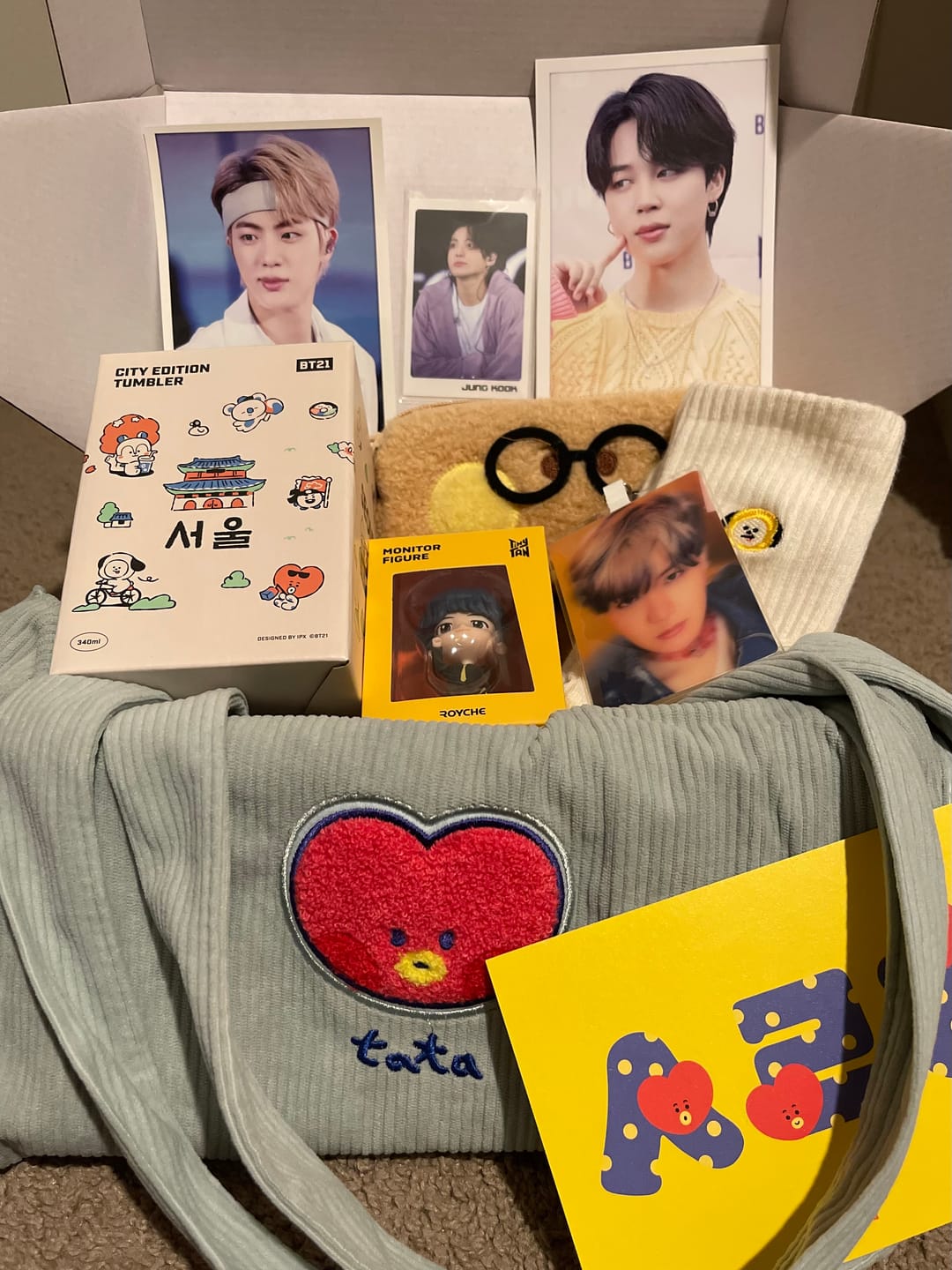 Customer photo review of BTS MYSTERY RANDOM BOX [RENEWAL VERSION]