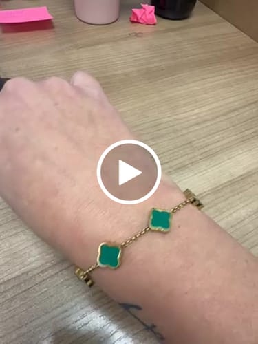 Customer video review of Celine Clover Bracelet