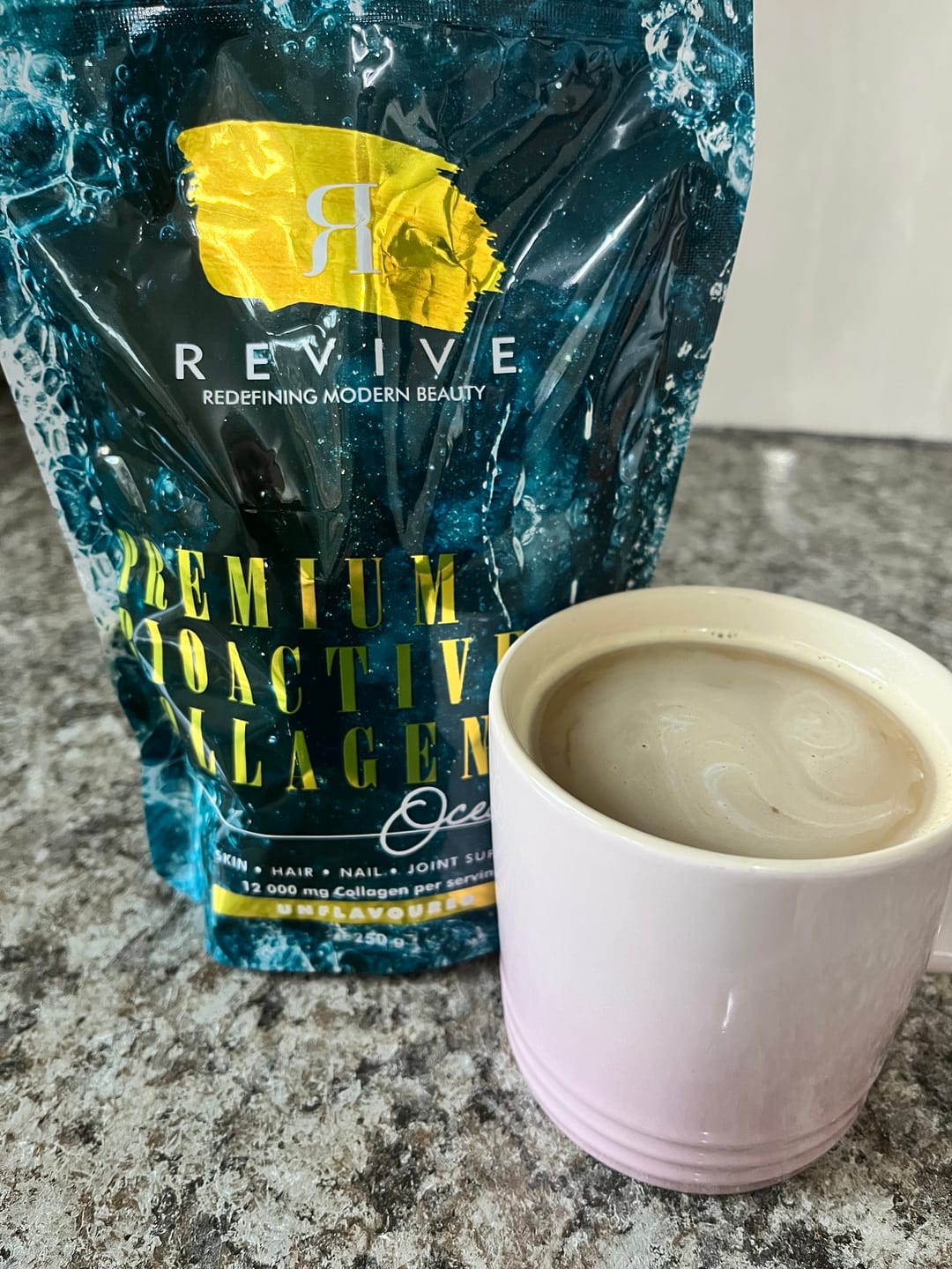 Customer photo review of OCEANGLO – NATURAL MARINE COLLAGEN (DUO PACK) - Type 1 Bioactive Collagen Peptides